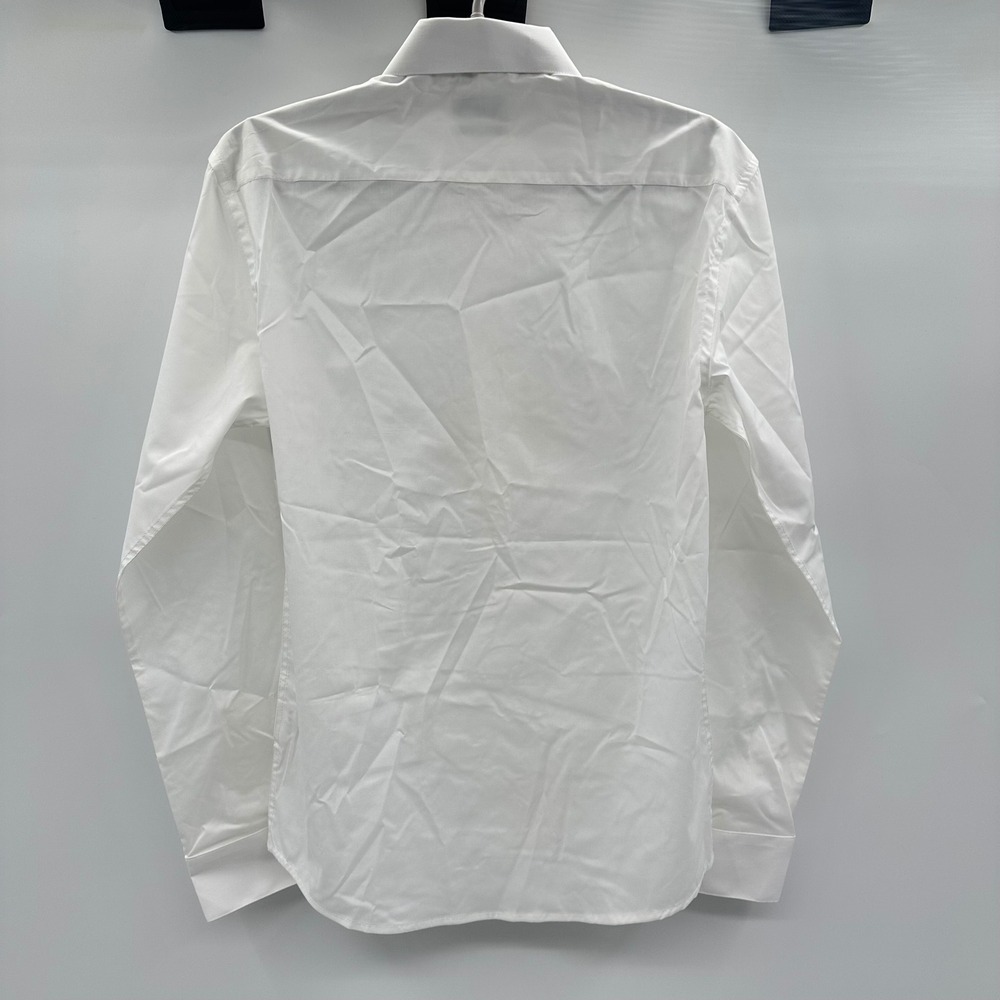 Lucky Brand Mens Slim Fit Stretch Dress Shirt White Men's Small 14-14.5 NWT New - Picture 12 of 15